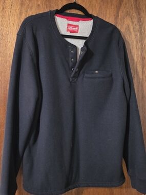 Coleman Red Logo with Black Trim Jacket Label
